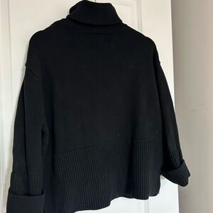 Chunky Cotton Turtle Neck - Black